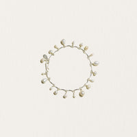 Pearl Scalloped Bracelet in Silver