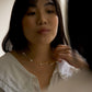 Pearl Scalloped Necklace in Gold