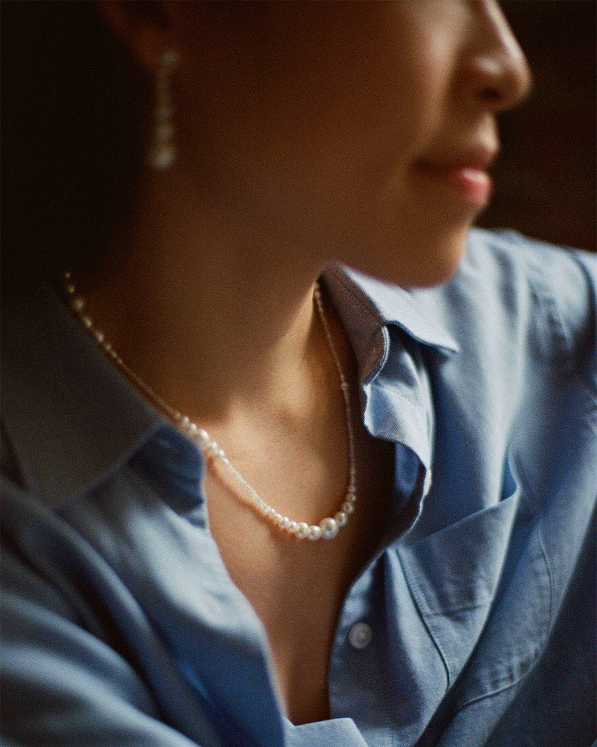 Pearl Beaded Eddy Necklace