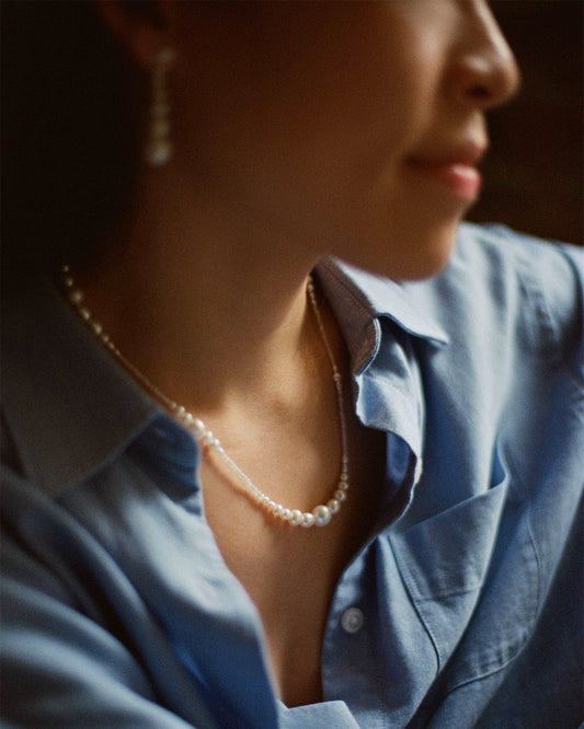 Pearl Beaded Eddy Necklace