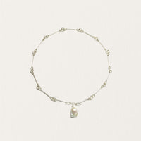 Alysi Linked Necklace with Baroque Pearl Pendant