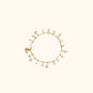 Pearl Scalloped Bracelet in Gold