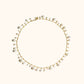 Pearl Scalloped Necklace in Gold