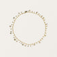 Pearl Scalloped Necklace in Gold