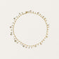 Pearl Scalloped Necklace in Gold