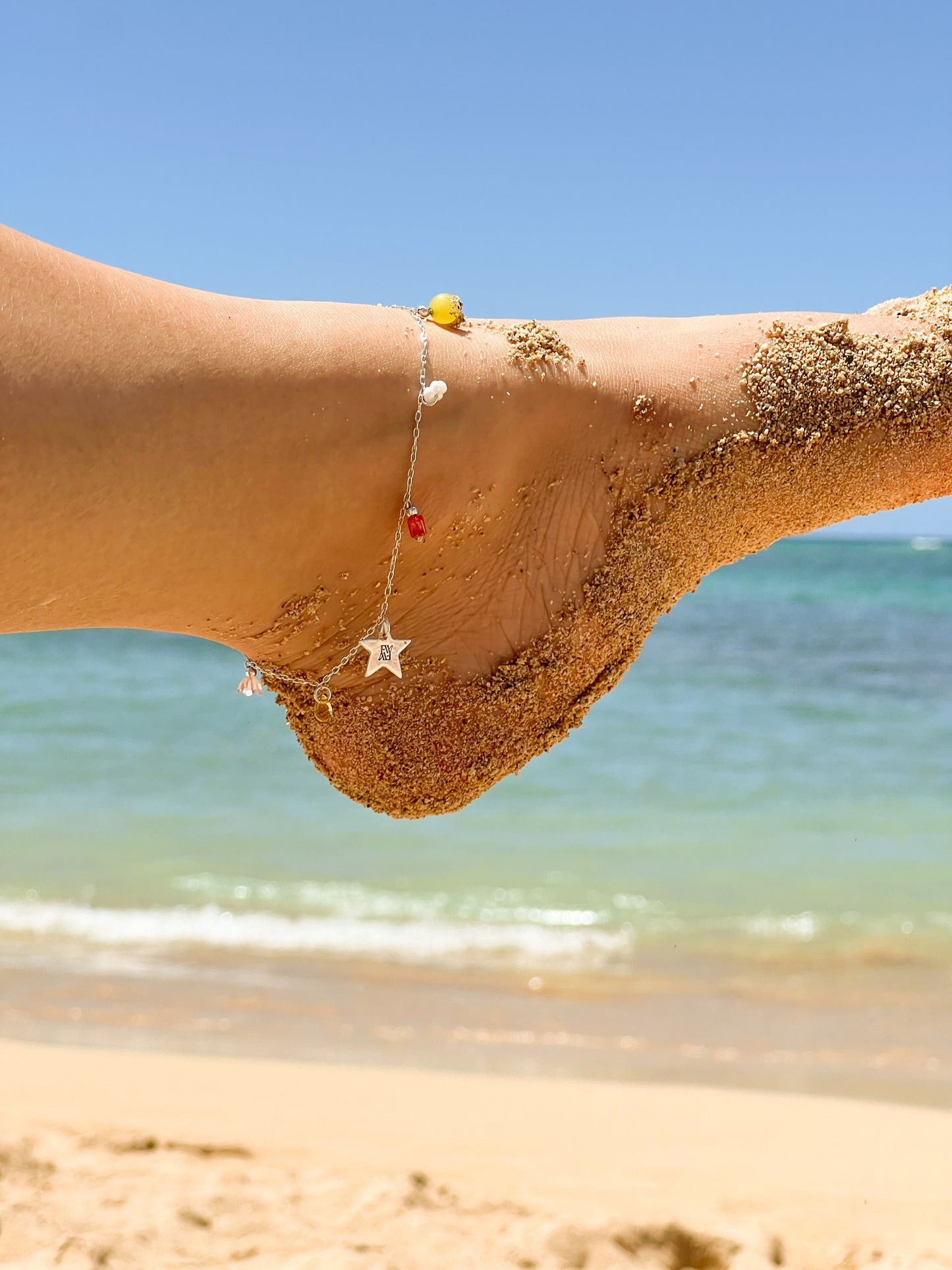 The Sunset Star Anklet