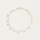 Pearl Scalloped Necklace in Silver