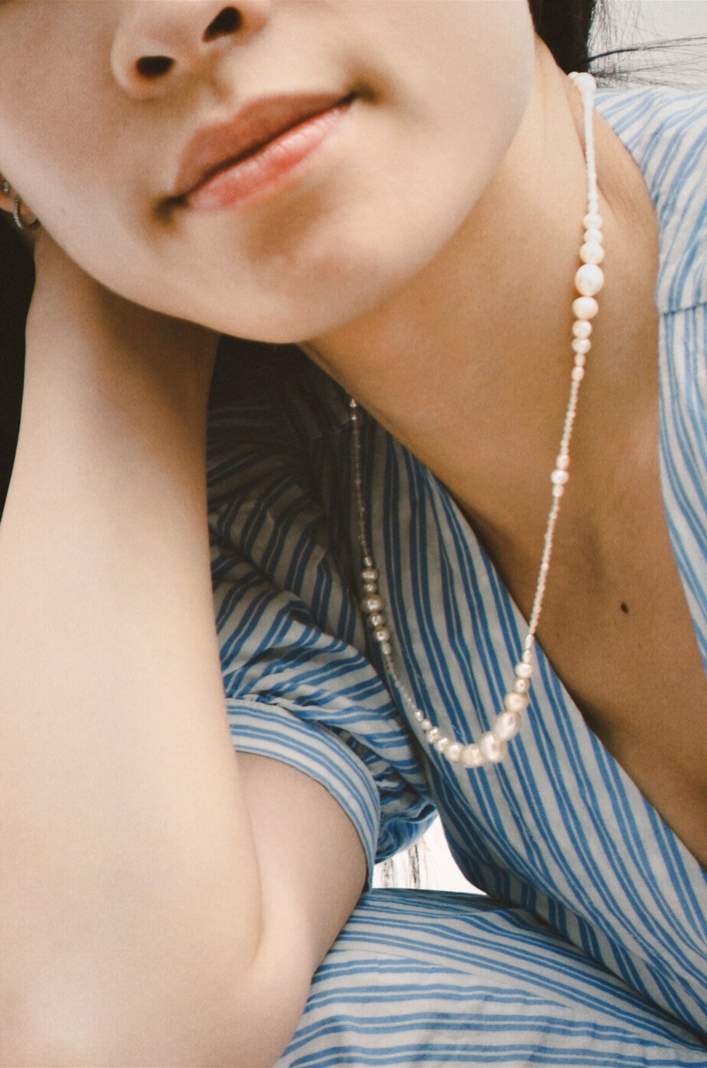 Pearl Beaded Eddy Necklace